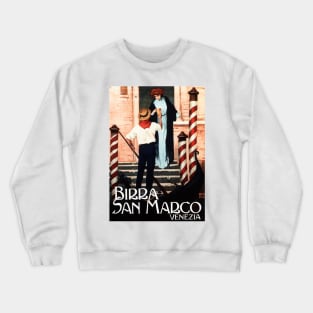 Birra San Marco Beer Alcohol Advertisement Venice Vintage Italian Crewneck Sweatshirt